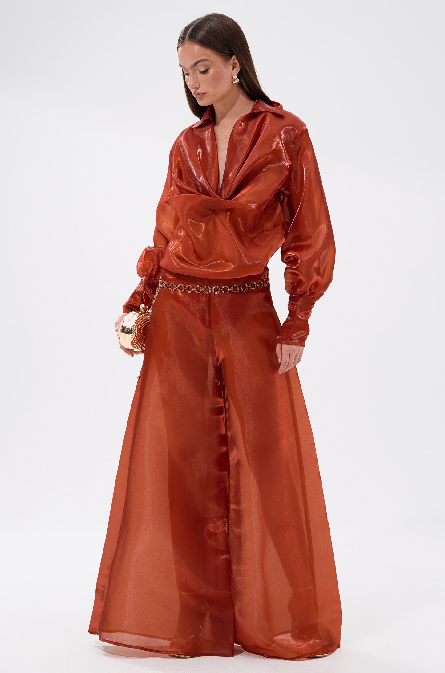 FEELING FREE CHIFFON PALAZZO PANT