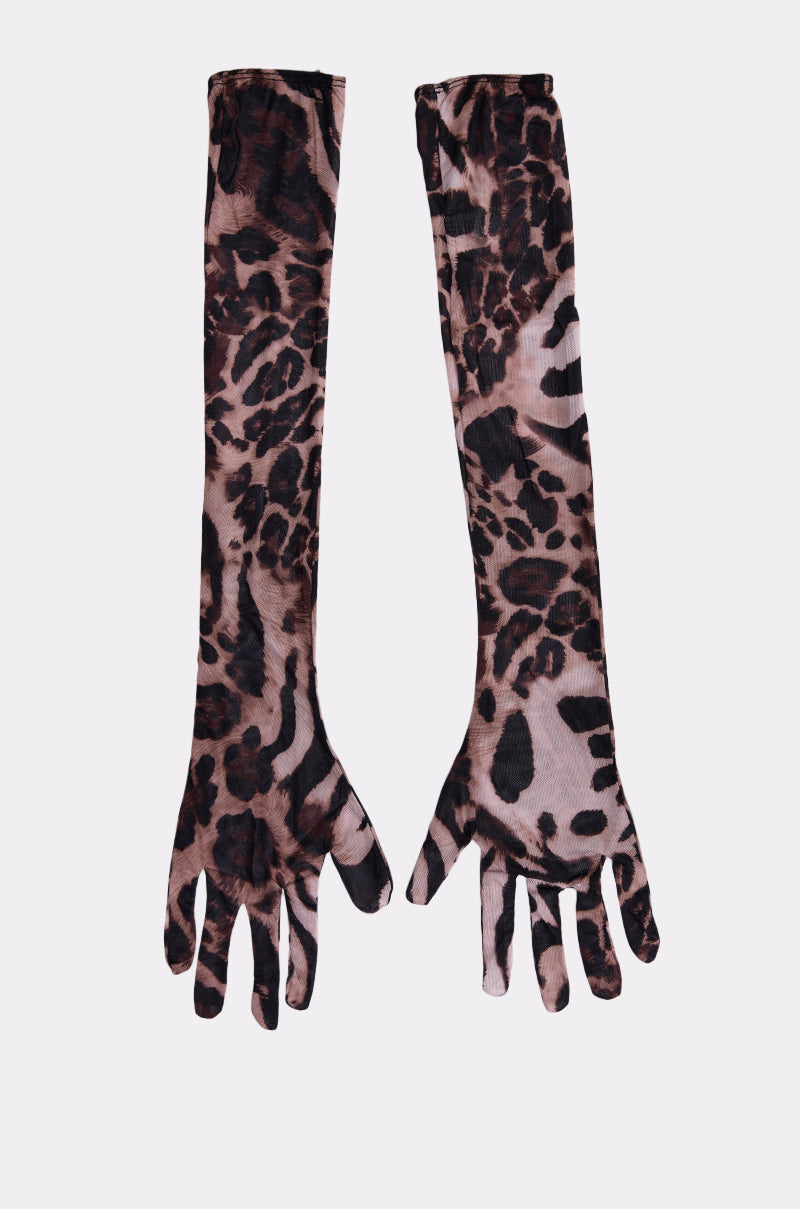 REALLY WITH IT CHEETAH GLOVES