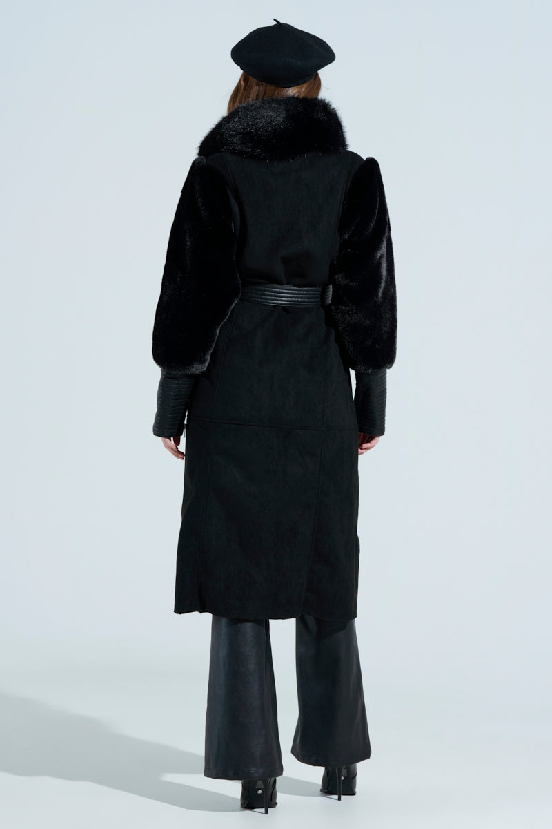 GOODIE MIXED MEDIA COAT