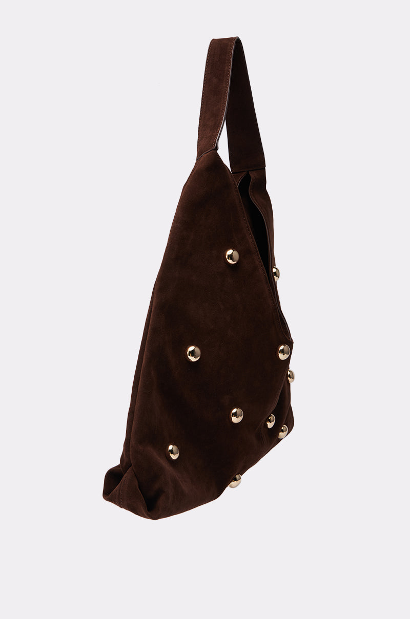 TAYLOR SUEDE BALL TOTE