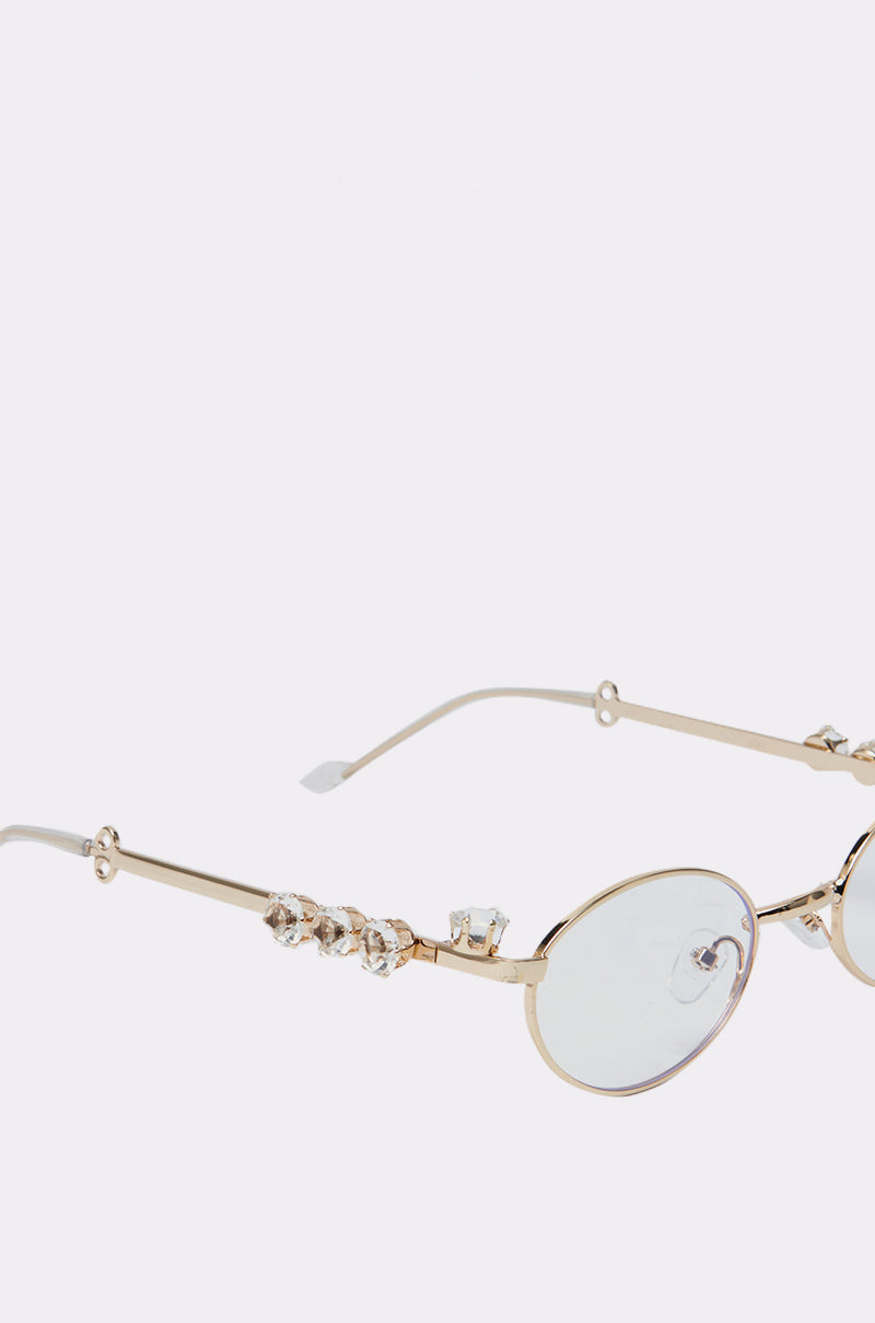 PIERCED VIBES CLEAR GLASSES