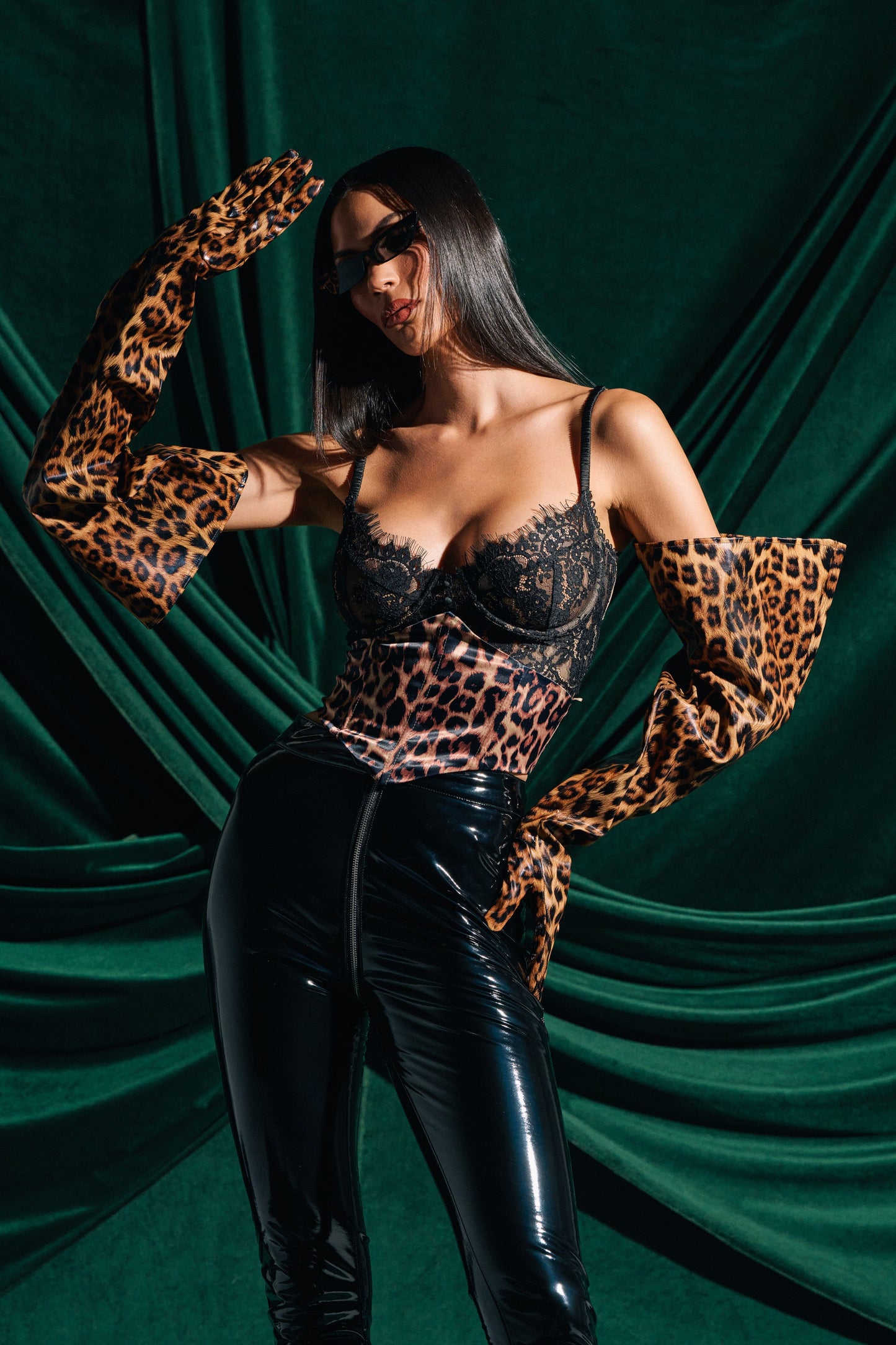 IN THE WILD SATIN CHEETAH BELT
