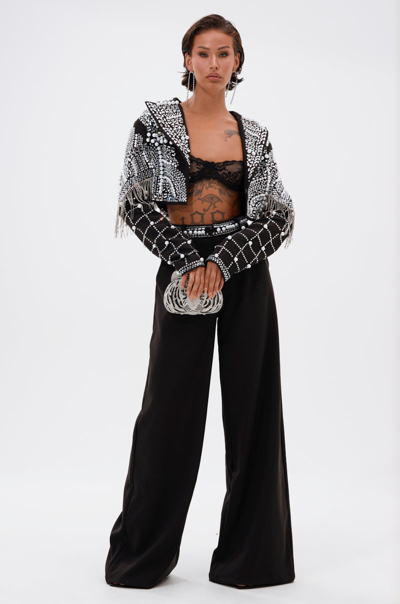 DIRTY MARTINI EMBELLISHED BLAZER