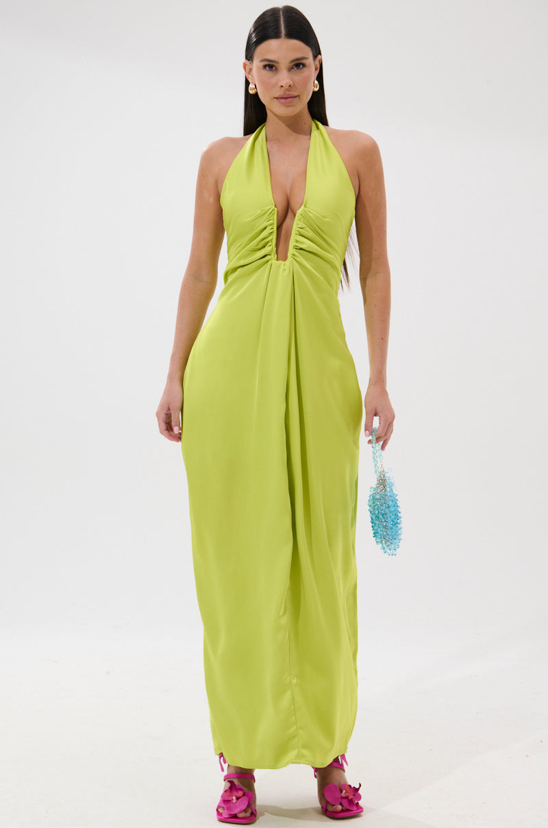 IN YOUR DREAMS SATIN MIDI DRESS
