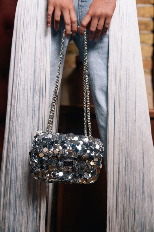 ALL NIGHT LONG SEQUIN PURSE