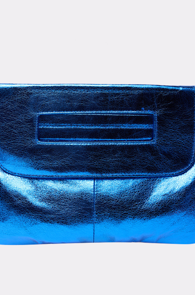 COSMIC COBALT OVERSIZED CLUTCH