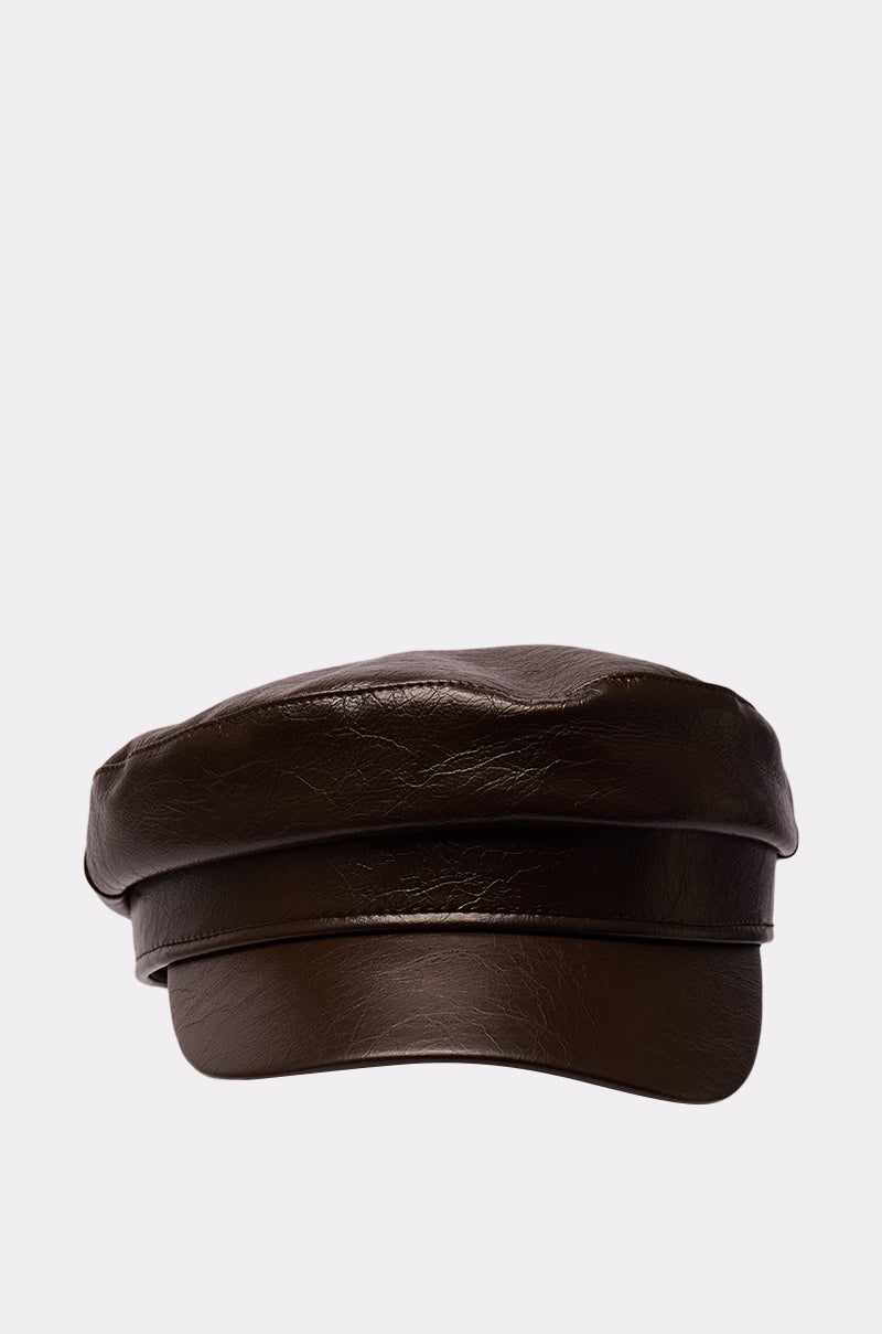LIKE BUTTER PU BRIM HAT
