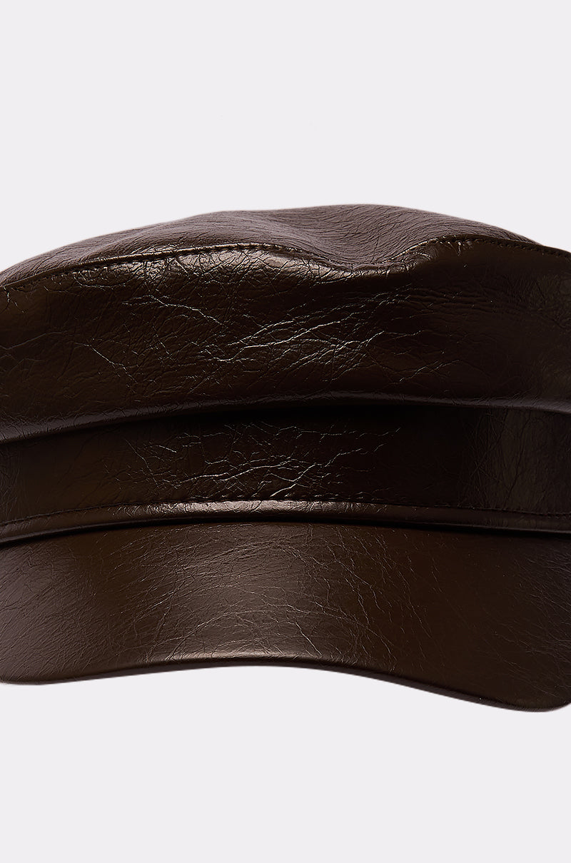 LIKE BUTTER PU BRIM HAT