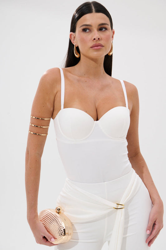 ONE AND ONLY BODYSUIT IN WHITE