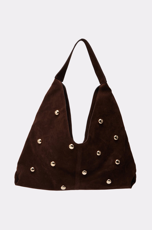 TAYLOR SUEDE BALL TOTE