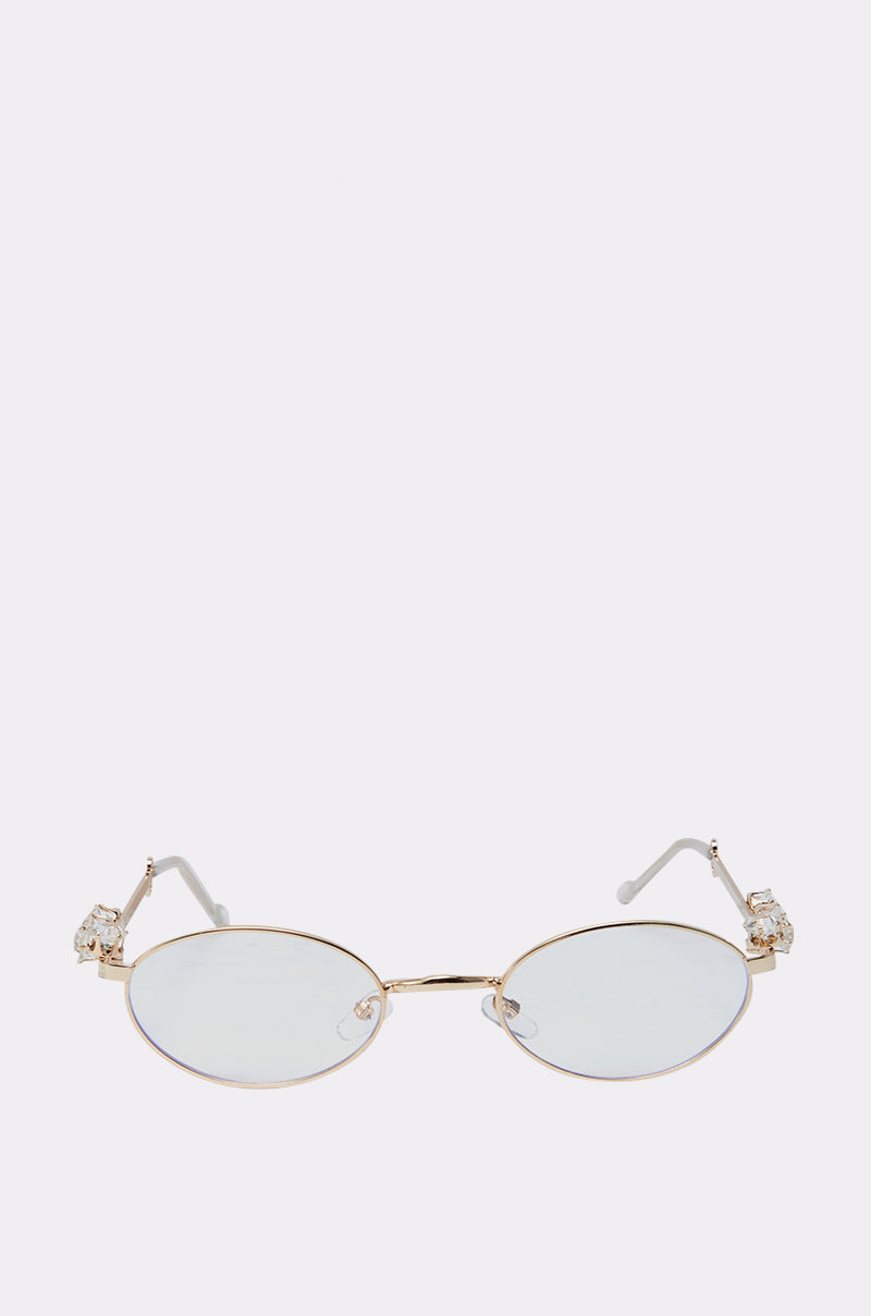 PIERCED VIBES CLEAR GLASSES