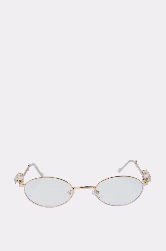 PIERCED VIBES CLEAR GLASSES