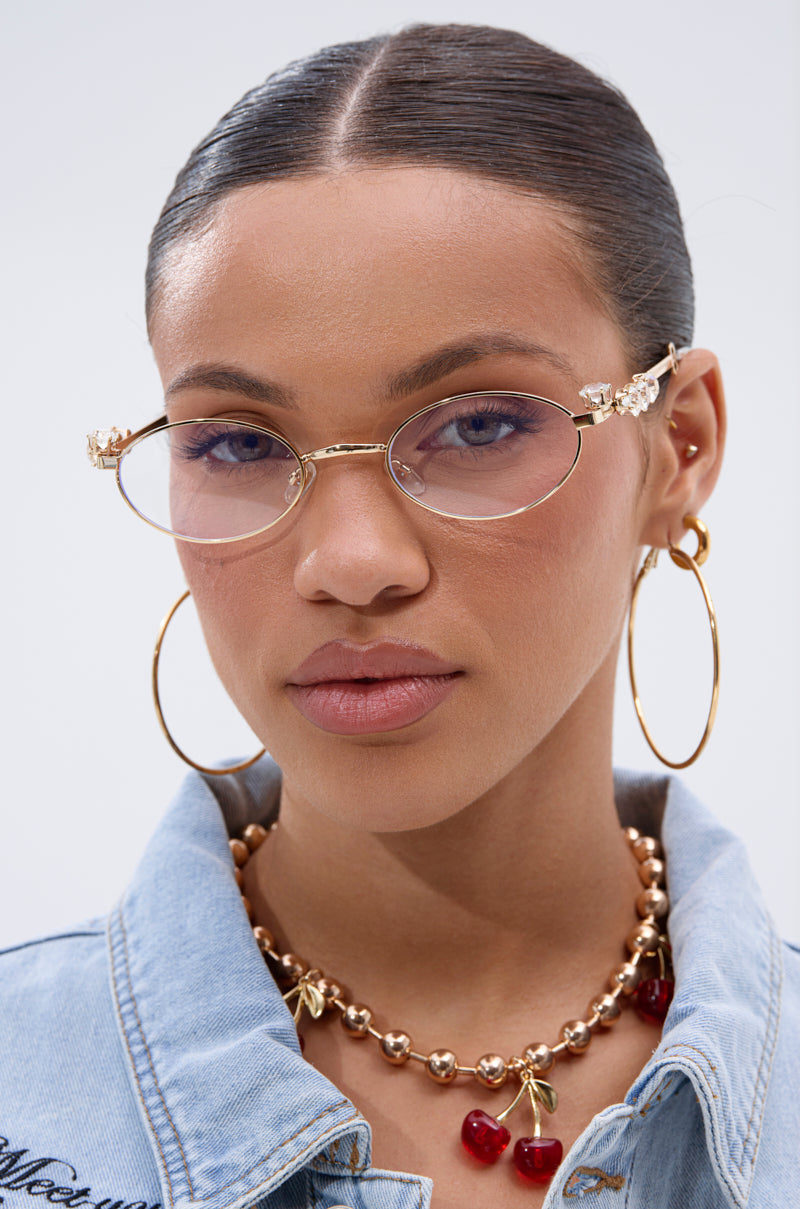 PIERCED VIBES CLEAR GLASSES