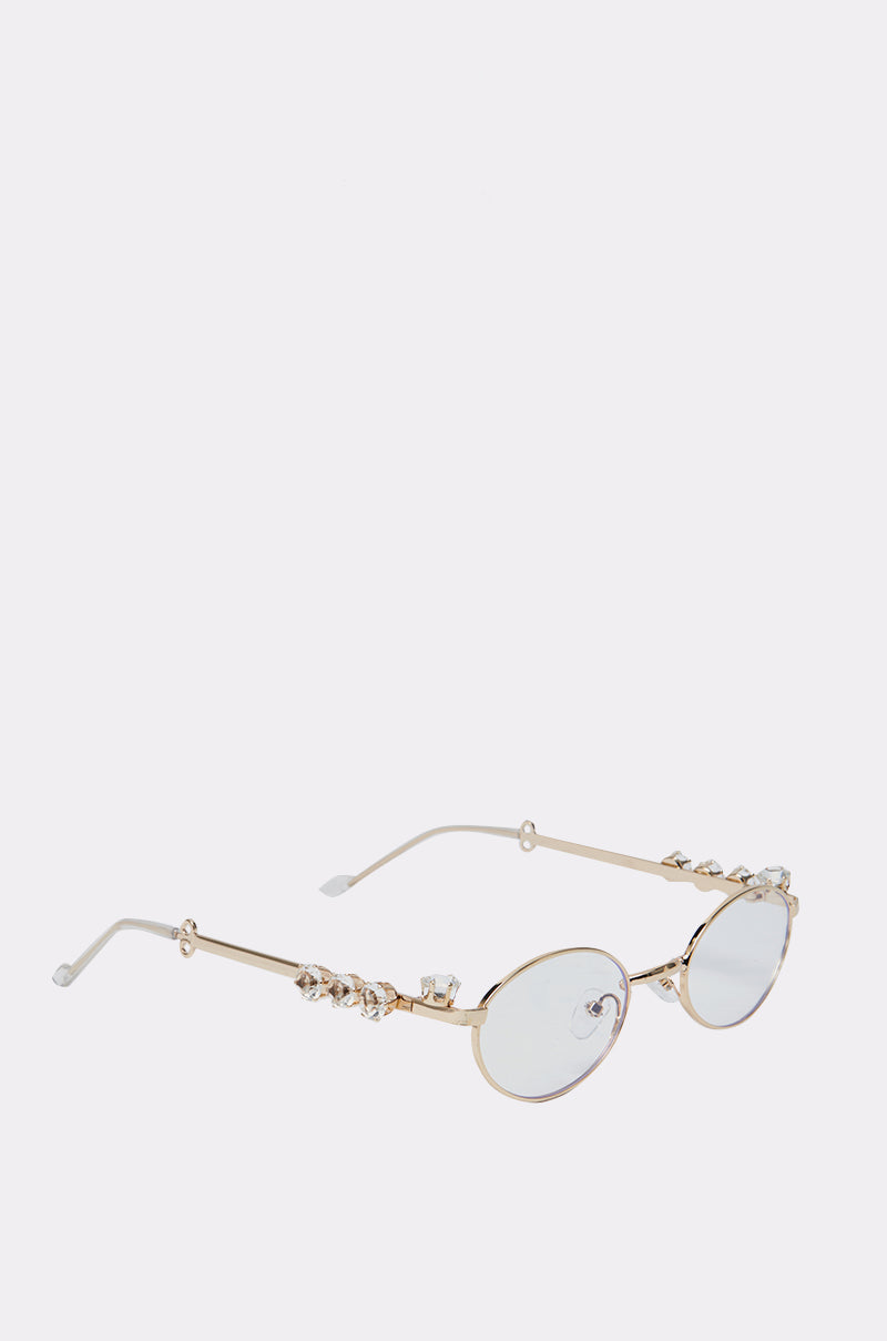 PIERCED VIBES CLEAR GLASSES