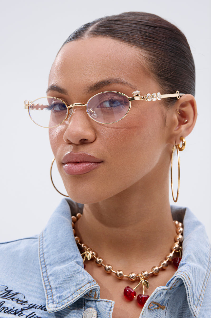 PIERCED VIBES CLEAR GLASSES