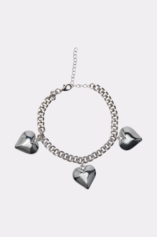 OPEN YOUR HEART CHARM ANKLET