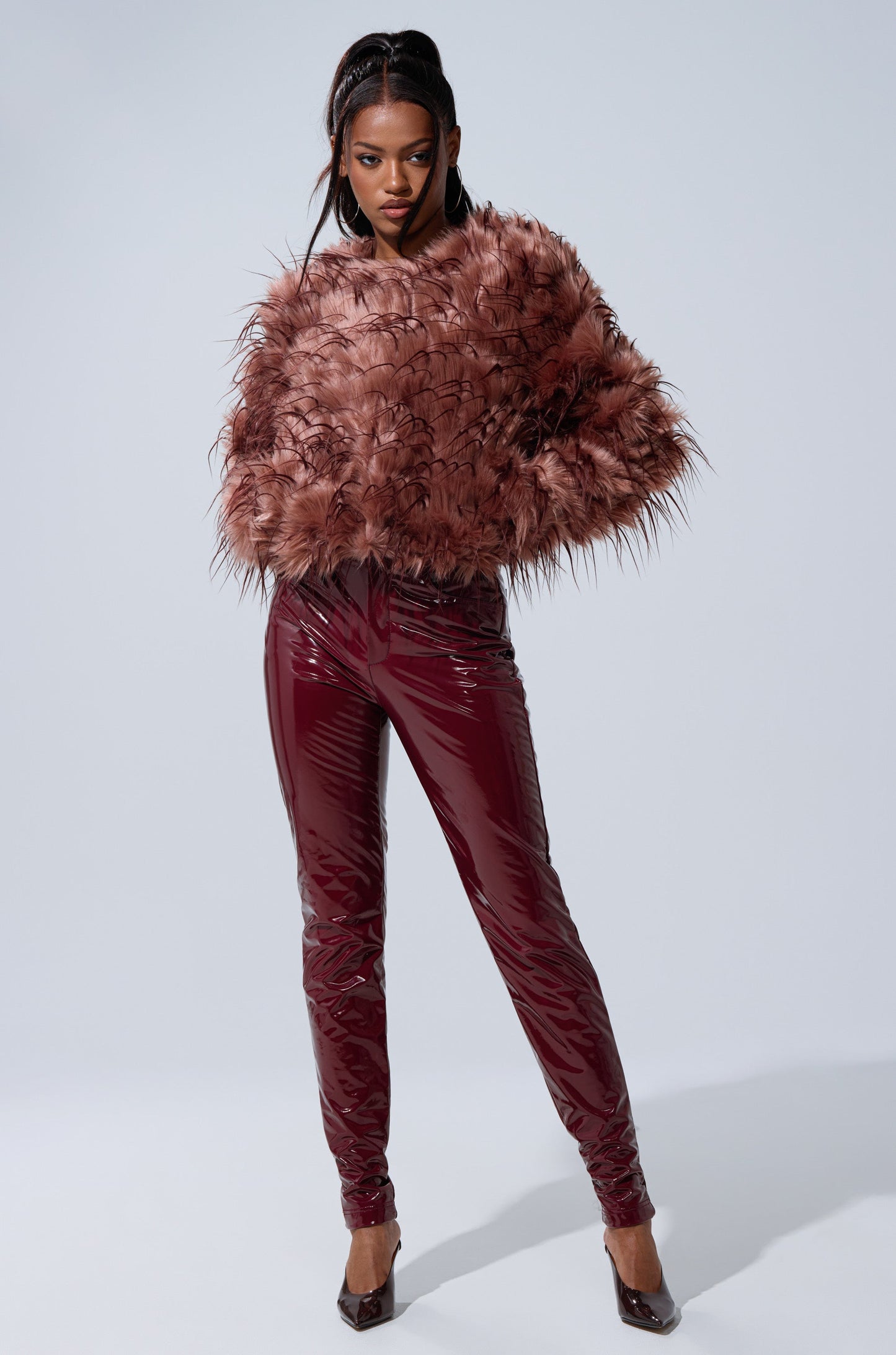 ON FIRE FAUX LEATHER LEGGING