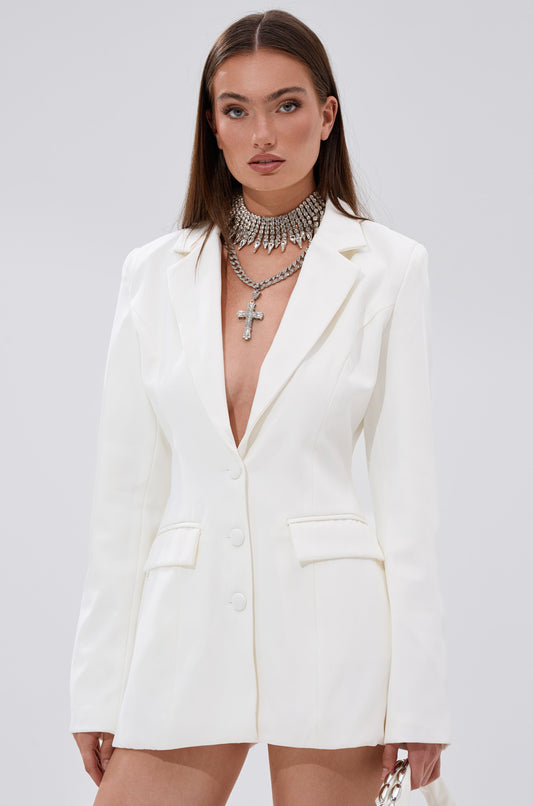 EASY BREEZY BACKLESS BLAZER